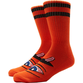 TM BLOODSHOT EYE CREW SOCKS ORANGE 1pr