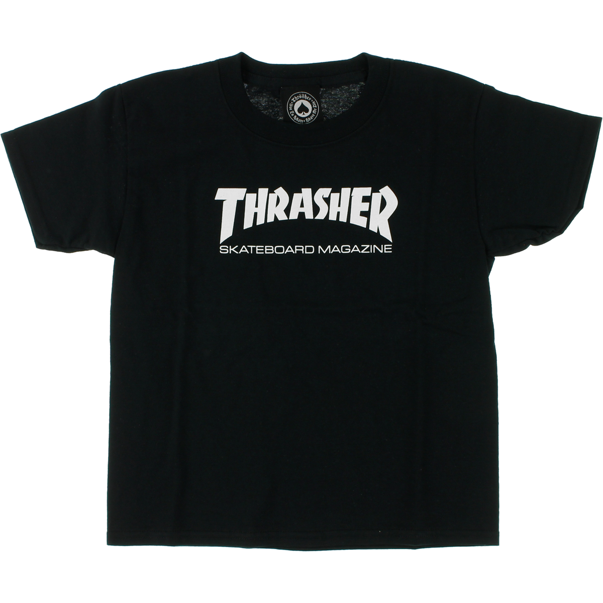 THRASHER MAG LOGO YTH SS L-BLACK